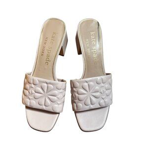 KATE SPADE Emmie Block Heel Slide Size 9.5 light pink